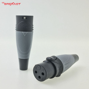 ขั้วต่อ XLR ตัวเมีย 3 พิน แบบกลม 3 แกน  ตัวเรือนไนลอน สำหรับเสียงและวิดีโอ - Product Image 1