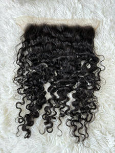 SUPER LACE 13*4 13*6 para Lace Frontal Kinky Curly/Bone Straight Raw Virgin Hair Closure Extensiones de cabello humano natural - Product Image 3