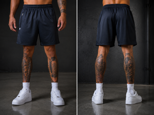 Men's Customized Polyester <b>Athletic</b> Shorts Elastic Waist Gym Wear Comfortable Custom Front Embroidery Design Quick Dry 3D - Product Image 4