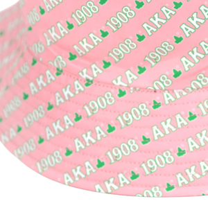 Chapeau Bob Rose Imprimé AKA 1908 avec Logo Intégral – Chapeau de Pêcheur Décontracté d'Été pour Femme, Accessoire de Tête Tendance pour l'Extérieur - Product Image 6