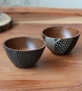 Bol à salade jetable en bois écologique par LUXURY CRAFTS Home Restaurant Decor pour le camping - Product Image 1