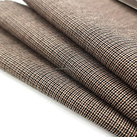 Tissu d'été léger en mélange TR à carreaux pour costumes et pantalons de homme, en viscose, rayonne et polyester