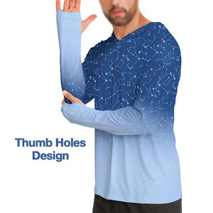 Sudadera con Capucha de Pesca y Caza para Hombre, Protección Solar UV, Manga Larga, 100% Poliéster, UPF 50, Última Llegada, Venta al Por Mayor - Product Image 4