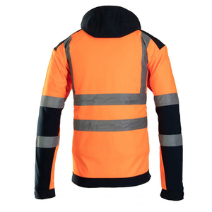 Latest Design Customized <b>High</b> Quality Wholesale 2026 Light Weight Breathable <b>High</b>-<b>Visibility</b> Front Pockets Safety <b>Softshell</b> Work - Product Image 2