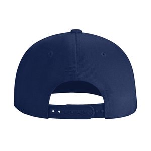Gorra Snapback Personalizada de 6 Paneles, Azul Marino, Logotipo Bordado Arcoíris en el Panel Frontal, Ajustable, Unisex, de Hilo de Algodón - Product Image 6