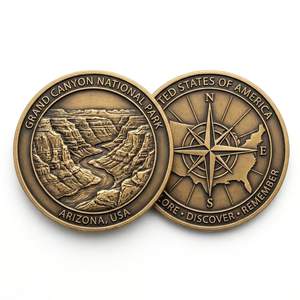 Monedas de Desafío Personalizadas en Latón con Relieve 2D y 3D con Acabado Antiguo - Product Image 1