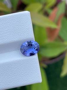 พลอยแทนซาไนต์สีน้ำเงินธรรมชาติ รูปทรงวงรี เจียระไนแบบเหลี่ยม ขนาดมิลลิเมตร คุณภาพดี สำหรับทำเครื่องประดับ แหวน จี้ - Product Image 4