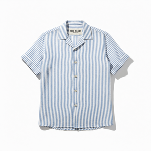 เสื้อเชิ้ตผู้ชายพรีเมียม ผ้าฝ้ายเจอร์ซีย์ 100% ระบายอากาศได้ดี พิมพ์ลาย สำหรับฤดูร้อน แขนสั้น คอวี ทรงปกติ เป็นมิตรกับสิ่งแวดล้อม - Product Image 1