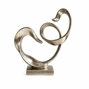 Escultura Moderna Abstracta de Llama Plateada, Estatua de Fuego de Resina, Adorno para Sala de Estar de Lujo, Mueble para TV, Mesa de Centro, Decoración del Hogar - Product Image 2