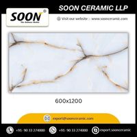 Carreaux de sol en porcelaine effet marbre blanc brillant I-ZARA 600x1200mm pour utilisation intérieure dans le salon