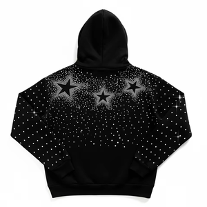 Sudadera con capucha gris deslavada con efecto desgastado por el sol, de algodón grueso, oversize, estilo streetwear, para hombre y mujer, de corte holgado, con cremallera completa. - Product Image 2