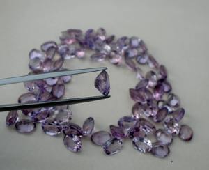 Ametyste naturelle ovale, pierre précieuse naturelle facettée, 8 x 6 mm, certifiée par un tiers, pour la fabrication de bijoux - Product Image 2