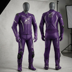 ชุดแจ็คเก็ตและกางเกงหนังสำหรับขี่มอเตอร์ไซค์แบบ unisex แขนยาว ระบายอากาศได้ดี เหมาะสำหรับฤดูหนาว น้ำหนัก 220 กรัม - Product Image 5