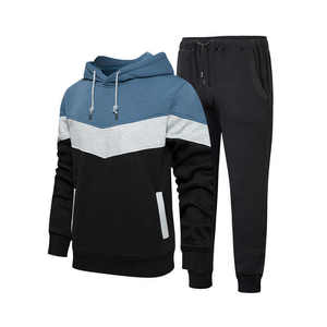 Conjunto Deportivo de Invierno para Hombre, Sudadera Ligera con Logotipo Personalizado, Pantalones Deportivos, Sudadera con Capucha y Forro Polar, Conjunto de 2 Piezas - Product Image 5