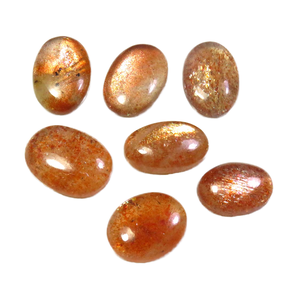 Piedra Preciosa Suelta de Piedra Solar Natural |   Cabujón de Piedra Solar Naranja de Alta Calidad / Gema Facetada para la Fabricación de Joyas - Product Image 2