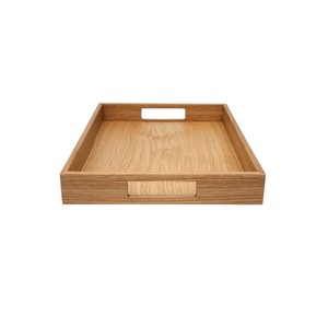 Bandeja Decorativa de Madera Maciza - Bandeja Rectangular Multifuncional para Servir Desayunos en Restaurantes y Hoteles - Product Image 3