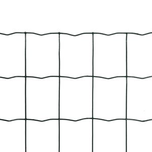 Valla de acero europeo, enrejado y puerta de color verde de 32.8ftx3.3ft - Product Image 2