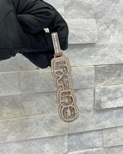 Compre un Colgante Personalizado con Letras y Número 5150 en Esmeralda, Joyería Hip Hop para Raperos, Colgante de Moissanita VVS1, Plata de Ley 925 - Product Image 3