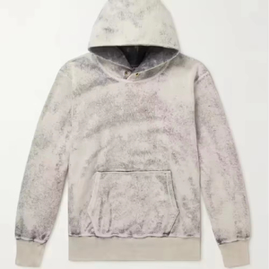 Sweat à capuche délavé coupe décontractée en molleton doux, style streetwear contemporain, fabrication sous marque privée - Product Image 4