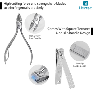 Matte Color Leather Box Professional Stainless Steel Manicure and Pedicure Set High-End Personal Grooming <b>Nail</b> Care Kit - Product Image 6