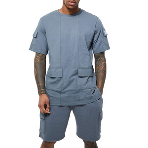 Conjunto Deportivo de 2 Piezas para Hombre, Personalizado al por Mayor (OEM/ODM), Talla Grande, Secado Rápido, Transpirable, con Logotipo Personalizado - Product Image 1
