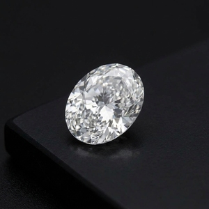 Diamant de laboratoire cultivé IGI certifié CVD HPHT 1ct 2ct 3ct DEF VVS VS1, taille ovale solitaire, coupe idéale excellente - Product Image 2