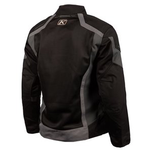 Chaqueta de Motociclismo para Hombre, de Manga Larga, Transpirable, Impermeable, de Poliéster/Nailon, con Bloques de Color Negro y Gris - Product Image 6