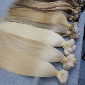 Extensiones de Cabello Humano Virgen de Primera Calidad con Doble Trama - Textura Suave, Aspecto Natural, Adhesión con Cinta, Puntas Personalizables - Product Image 5