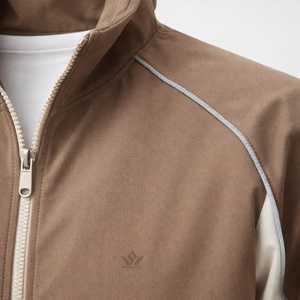 Unisex <b>Brown</b> Tracksuit Set Full Zip Jacket Drawstring <b>Jogger</b> Pants Solid Color Sporty Casual Wear with Side Pockets Autumn - Product Image 6