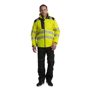 Vestes haute visibilité pour travaux lourds, couleur verte, sécurité routière, vêtements de travail hivernaux, veste réfléchissante haute visibilité - Product Image 4
