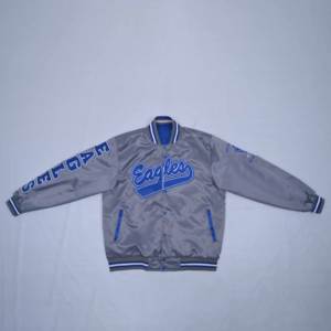 Chaqueta Bomber Satinada Brillante de Primera Calidad, Chaqueta Varsity con Logotipo Personalizado del Equipo, Cierre a Presión, Chaqueta de Béisbol para Hombre, Ropa Urbana - Product Image 4