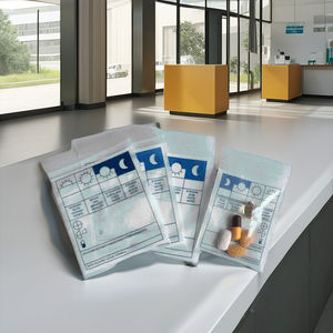 Sac à fermeture éclair médical en LDPE imprimé sur mesure pour la distribution de médicaments en pharmacie, hôpital, clinique - Product Image 1