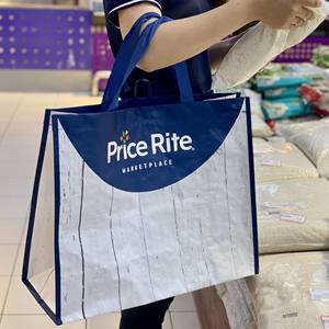 พร้อมจัดส่ง กระเป๋าผ้า PP ทอ สำหรับใส่ของชำ ขายปลีก รีไซเคิลได้ รับผลิตตามแบบ OEM/ODM ผลิตในโรงงานเวียดนาม - Product Image 6