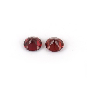 Granate Rojo Natural, Corte Redondo, Gema Suelta de Alta Calidad, Granate Rojo Facetado Brillante para Joyería - Product Image 3