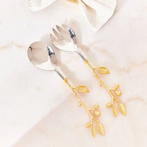 Vintage Eco-Friendly Stainless Steel Flatware Set <b>Gold</b> Polished Small Coffee Sugar Dessert & Tea Spoon Mirrored <b>Utensils</b> - Product Image 6