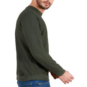 <b>Men's</b> Winter Fleece Sweatshirt Premium Crew Neck Casual <b>Pullover</b> with Ribbed Cuffs and Hem - Product Image 4