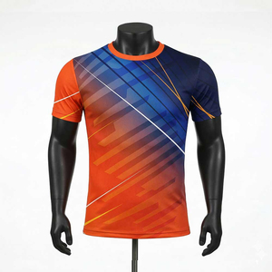 Hot Sale Men's Short Sleeve Casual Outdoor Quick Dry <b>100</b>% <b>Polyester</b> T <b>Shirts</b> with Custom Logo Embroidery Customized Print - Product Image 1