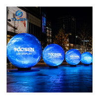 Globe LED à affichage 360° direct du fabricant °   Écran LED sphérique P1.25 P1.5 P1.86 3m 4m 5m Mur vidéo LED sphérique personnalisé