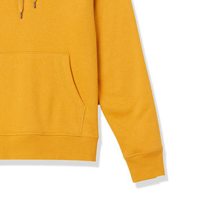 Sweat-shirt à capuche pour homme 2026, couleur unie, 100 % polyester polaire, pull décontracté jaune, coupe classique, pour l'automne, ODM 350 grammes - Product Image 5