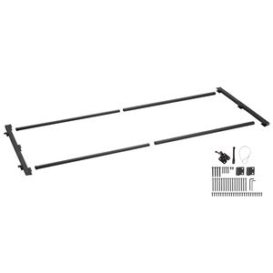 Kit di Costruzione Cancello in Legno Alto 2,4 m per Aperture Larghe 1,5-2,4 m, Kit Completo Anti-Perdita di Tensione Regolabile - Product Image 1