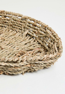 Plateau décoratif en forme de poisson, plateau de service tissé, style côtier, écologique, en fibres naturelles, décoration intérieure, design artistique unique - Product Image 3