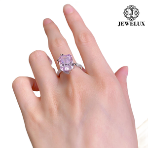 High Quality Unisex 925 Silver Gold Plated Marquise Cut Flower <b>Ring</b> with IGI Certificate for Wedding Engagement Party From India - Product Image 6