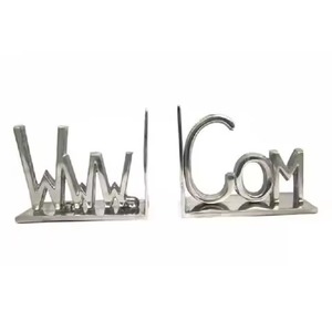 Designer Metal Adjustable Bookends Modern Book Holder Non Slip Book Stopper <b>Office</b> Desk <b>Shelf</b> Organizer Home Decor Birthday - Product Image 2