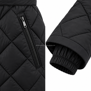 Women Long Puffer <b>Jacket</b> <b>Winter</b> Quilted Belted Coat Lightweight Warm Insulated Parka Windproof OEM Wholesale Manufacturer - Product Image 4