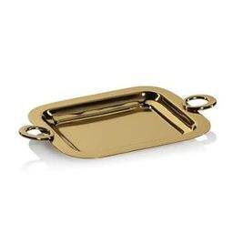 Plateau rond long en laiton finition or de qualité supérieure pour table à manger, service, présentation décorative et collection de cadeaux, décoration intérieure - Product Image 4