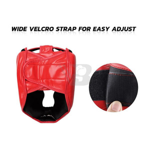 Protège-tête en cuir de haute qualité à double visière pour la boxe, le MMA, les arts martiaux et l'équitation, avec protection renforcée, design durable et respirant - Product Image 4