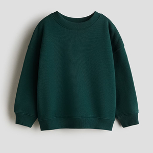 Nouveau Sweat-shirt Femme Tendance 100% Coton Tricoté Col Rond Manches Longues avec Revers Cousus Anti-Plis pour Fille Vêtement d'Automne - Product Image 3