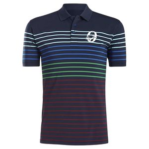 Polo à manches courtes pour homme, rayé marine, sublimation, vêtements de sport décontractés, haut confortable pour le golf et l'entraînement en plein air - Product Image 1