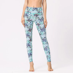 Mid Waist Camouflage Print <b>Thermal</b> <b>Leggings</b> <b>Women</b> Full Length Stretch Yoga Pants Sporty Style Winter Knitted Fabric - Product Image 6