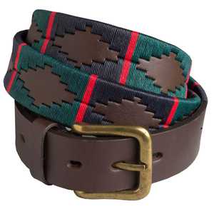 Ceinture Polo en Cuir Véritable avec Logo Personnalisé, Ceinture Gaucho en Cuir Véritable Cousue à la Main pour Hommes, Fournisseur en Gros OEM Sacs et Étuis LPB-0048 - Product Image 1